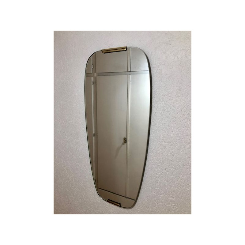 Miroir rétroviseur forme libre mid century, typique 1950 1960 50's 60's