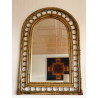 Miroir vintage en bambou et rotin 75x50cm
