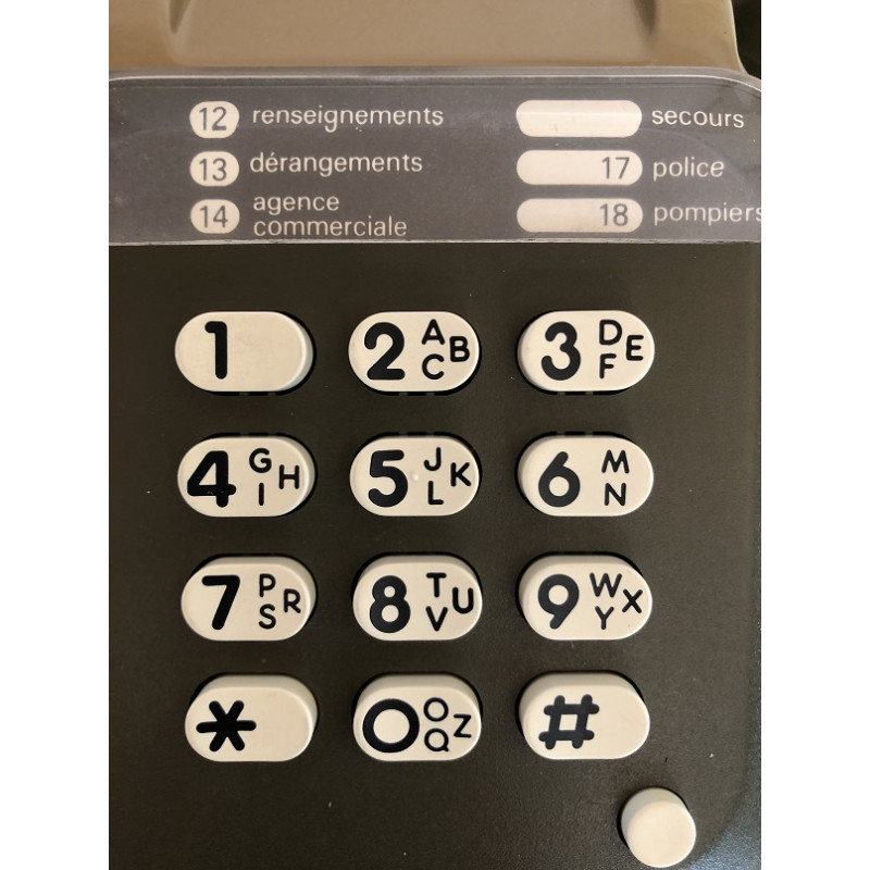 Téléphone Socotel à touches des années 80