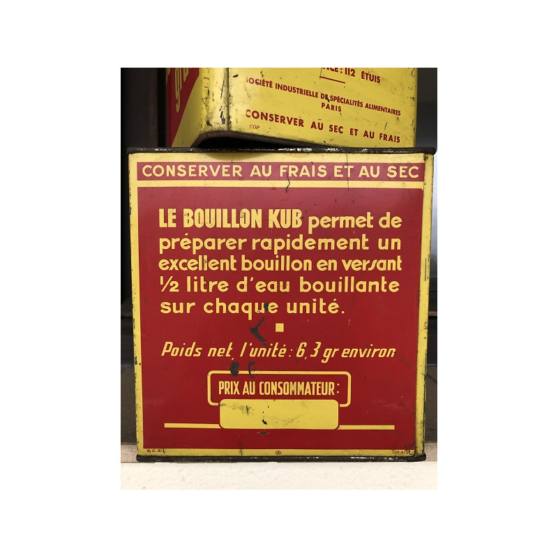 Boîtes "Bouillon KUB" des années 50