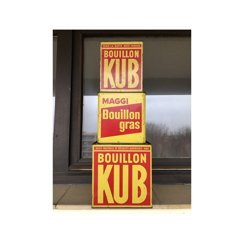 Boîtes "Bouillon KUB" des années 50