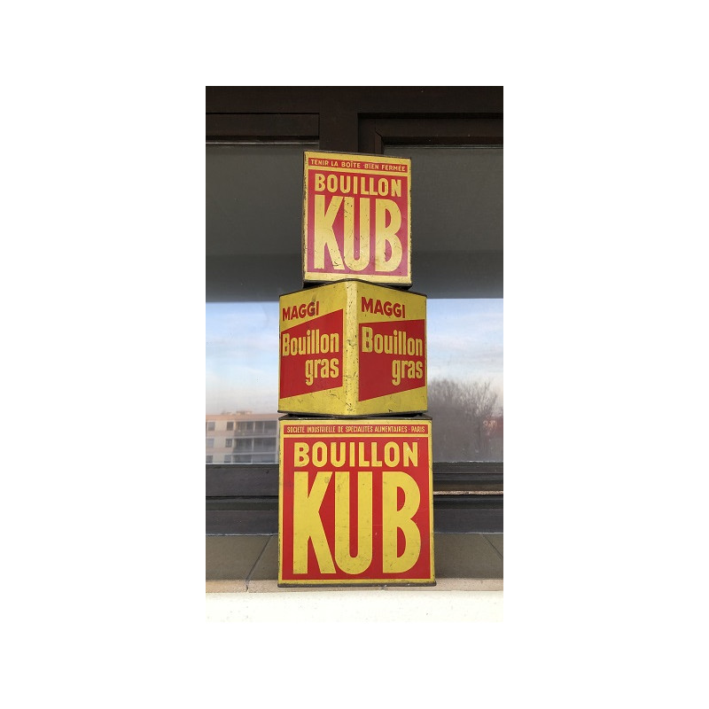 Boîtes "Bouillon KUB" des années 50