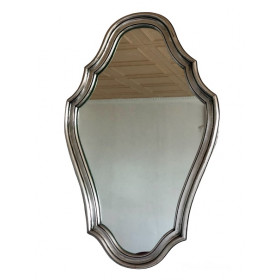 Miroir Baroque argenté 66x42cm