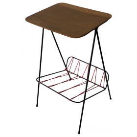 Bout de canapé vintage tablette bois...