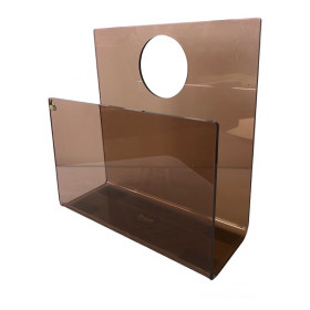 Porte-revues design en plexiglas des années 70