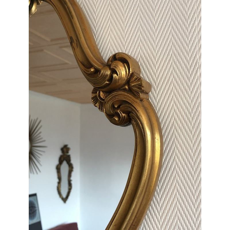 Miroir cadre doré style baroque vintage 60x39cm