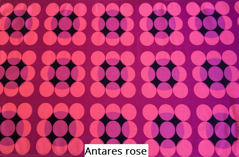 tissu vintage Antares rose