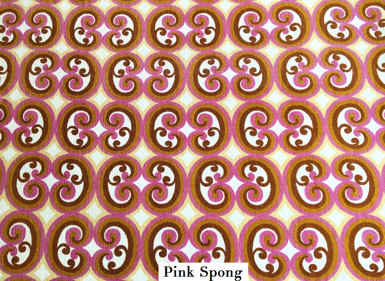 tissu vintage pink-spong